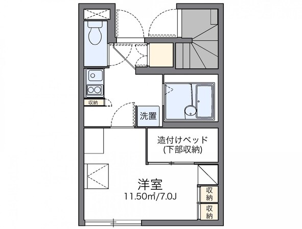 レオパレスソレーユの物件間取画像